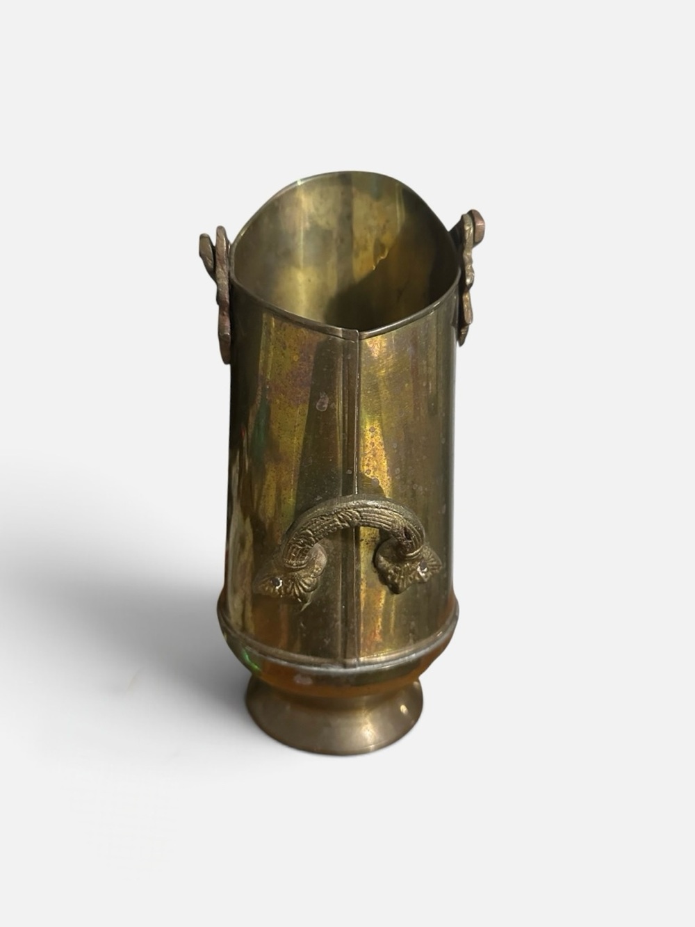 Antique Solid Brass Coal Scuttle